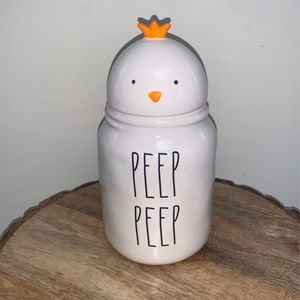 Rae Dunn PEEP PEEP topper baby canister